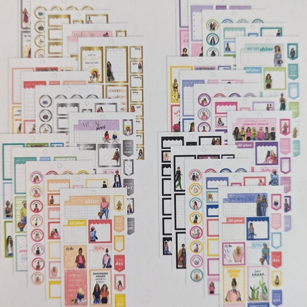 NWT Happy Planner Rong Rong 'Everyday' 571 pc Sticker Book Classic Fashion Fall - Picture 4 of 6